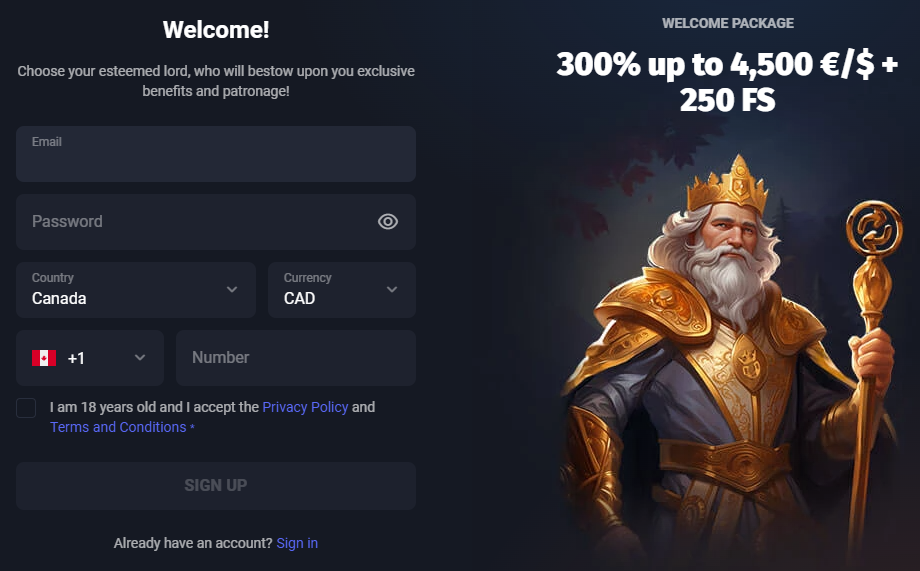 SlotLords login