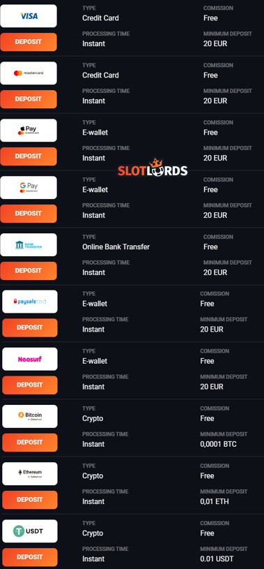 SlotLords Payments
